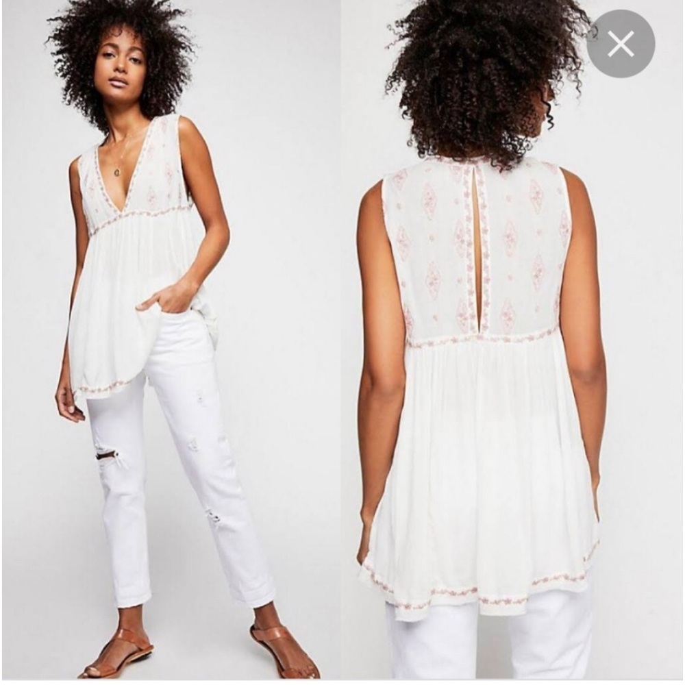 Free People babydoll swing top